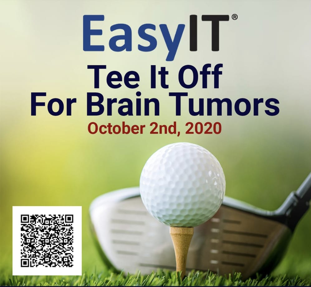 EasyIT will take part in the Tee It Off For Brain Tumors golf tournament to support brain tumor research, prevention, and treatment.