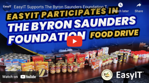 EasyIT Collecting Food For The Byron Saunders Foundation