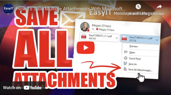 How To Save Multiple Attachments With Microsoft Outlook