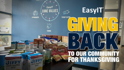 EasyIT Supports The Byron Saunders Foundation Food Drive