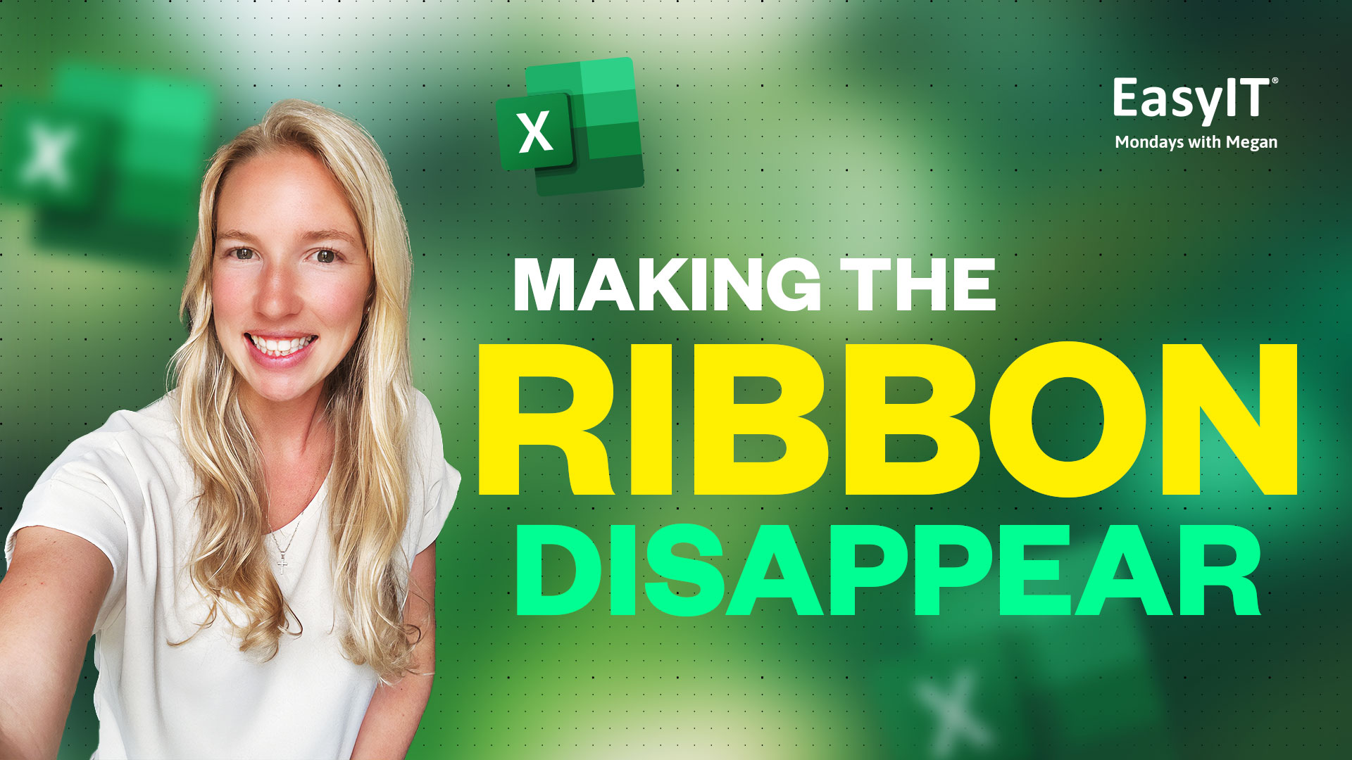 Make Microsoft Excel Ribbon Magically Appear & Disappear