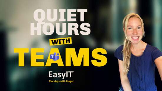 How To Setup Quiet Time With Microsoft Teams